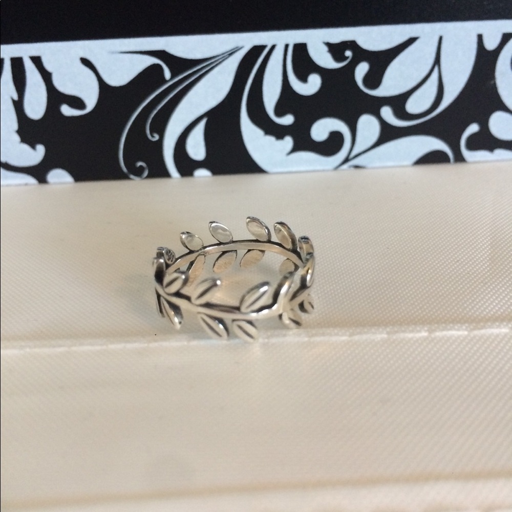 925 ss vintage Leaf 🍃 ring